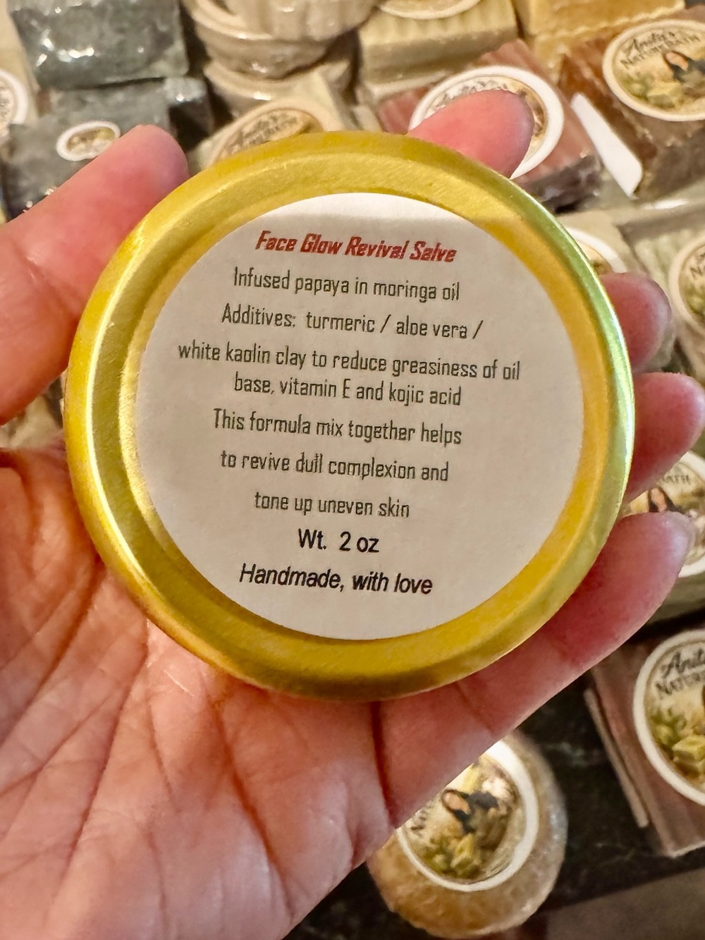 Face Glow Revival Salve – Gold Nourishing Facial Salve